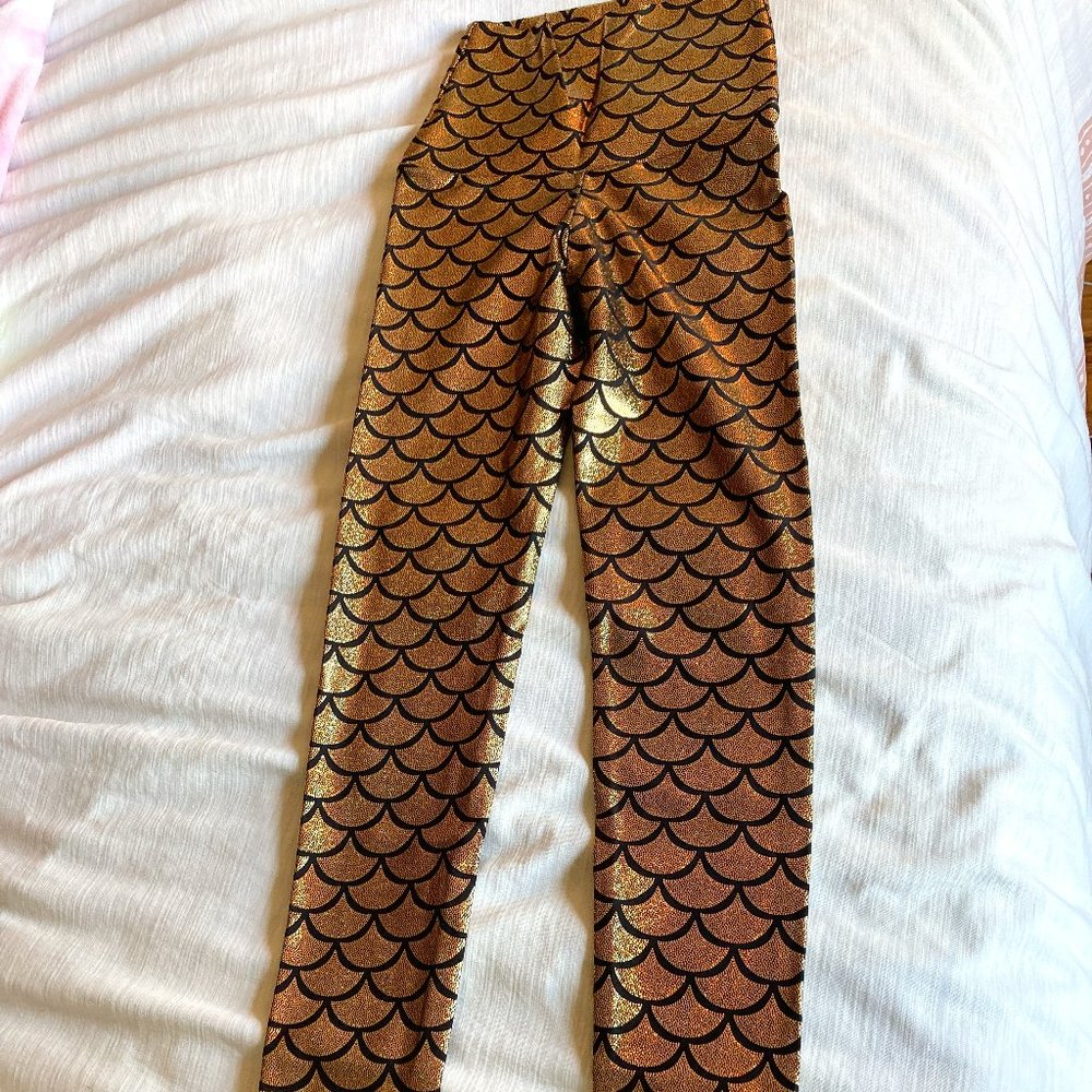 Gold Mermaid Leggings
